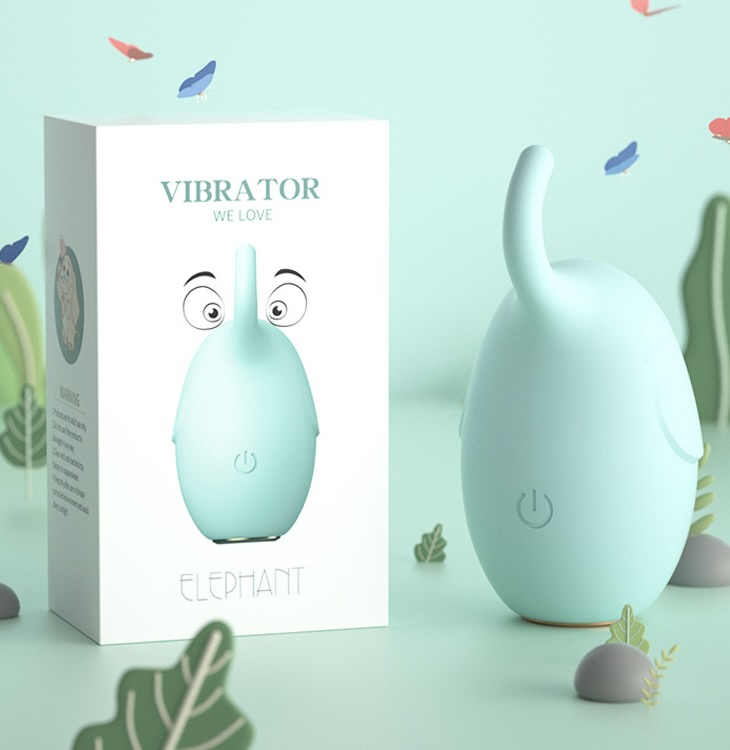 Мини вибратор "Lilo Elephant" мятный 