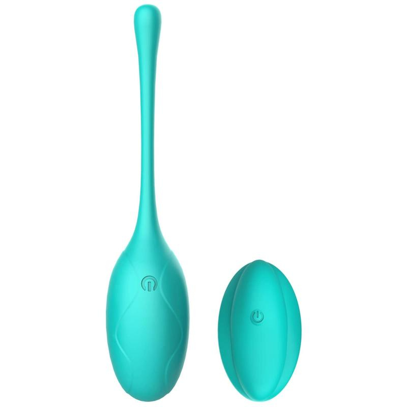 Виброяйцо на дистанционном управлении "Winyl Kitty" бирюзовое 